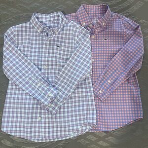 Vineyard Vines Boys' 4T Plaid Button-Down Performance Shirts